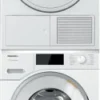 Miele Stacked Washer & Dryer Set with Front Load Washer and Electric Dryer