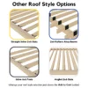 10' x 6' Pergola Attached to House with Roof (5 Options) - Kit for 6x6 Wood