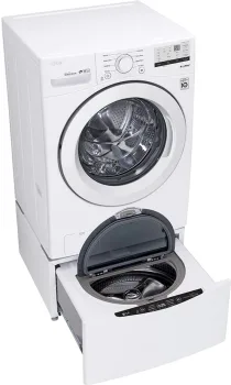 LG Side-by-Side Washer & Dryer Set with Front Load Washer and Gas Dryer