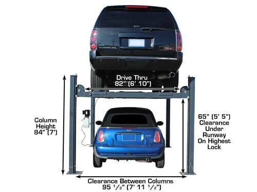 Atlas 408SL Super Deluxe 4-Post Lift