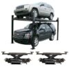 Atlas Garage Pro 8000EXT Four Post Lift + RJ35 Sliding Jacks Combo