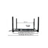 Atlas Garage Pro 8000EXT Four Post Lift + RJ35 Sliding Jacks Combo