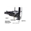 Atlas Garage Pro 8000EXT Four Post Lift + RJ35 Sliding Jacks Combo