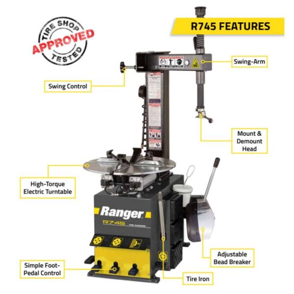 Ranger R745 Entry Level Tilt-Back Tire Changer