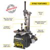 Ranger R76LT Tilt-Back Tire Changer 30" Capacity