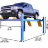 Atlas 414 14,000 lbs Commercial 4 Post Lift