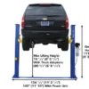 Atlas 9,000 lbs 2 Post Baseplate Lift