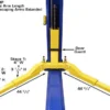 Atlas 9,000 lbs 2 Post Baseplate Lift