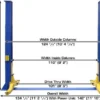 Atlas 9,000 lbs 2 Post Baseplate Lift