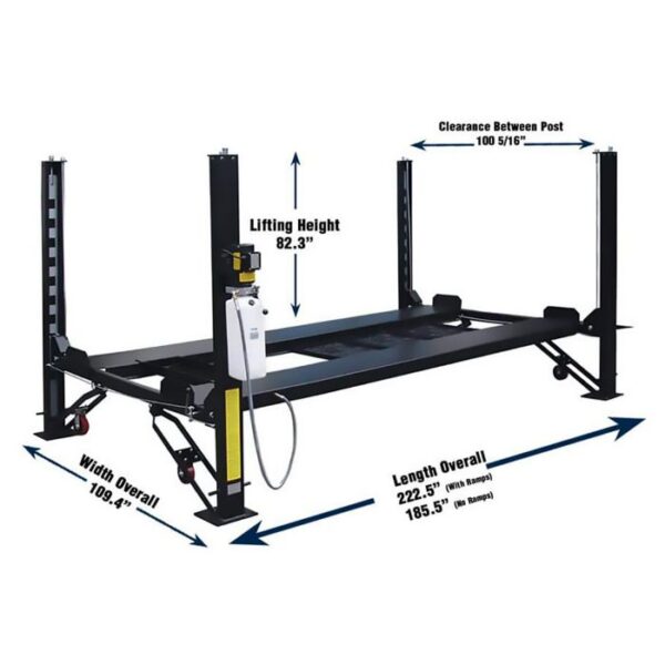 Tuxedo Extended Four Post Auto Lift