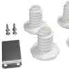 Stacked Washer & Dryer Set with Front Load Washer and Gas Dryer in White