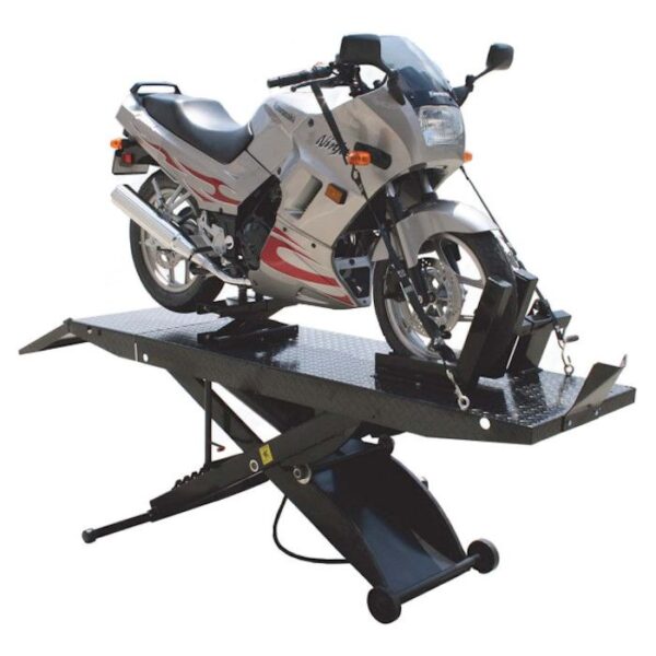 Atlas CycleLift Motorcycle Lift with Dropout Panel